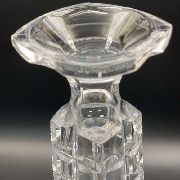 Elegant Cristal d’Arques Crystal Bud Vase Glossy Geometric Vintage - Picture 4 of 10